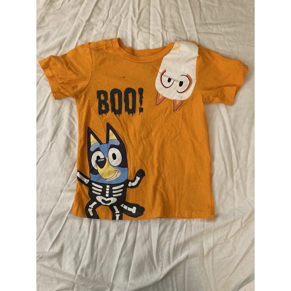 5T Bluey girl clothes - 1 piece T shirt | Bluey & Bingo Halloween theme